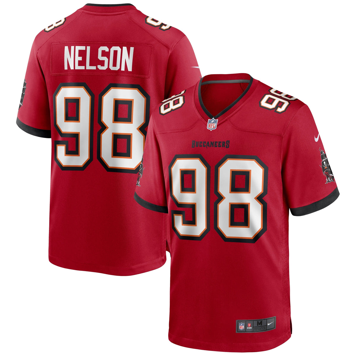 Anthony Nelson Tampa Bay Buccaneers Nike Game Jersey - Red football jersey product view 1