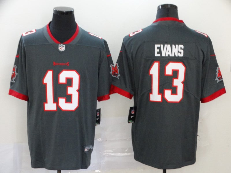 Men's Tampa Bay Buccaneers Mike Evans #13 Gray Game Jersey1 football jersey product view 1