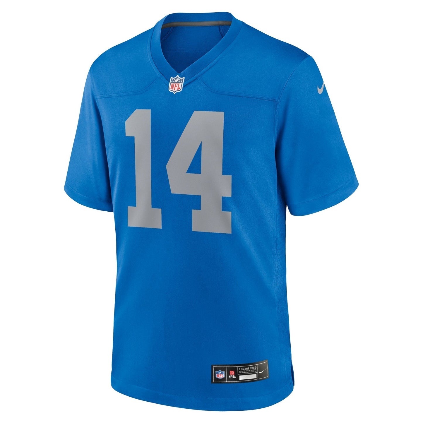 Amon-Ra St. Brown Detroit Lions Nike Alternate Game Jersey - Blue football jersey product view 2
