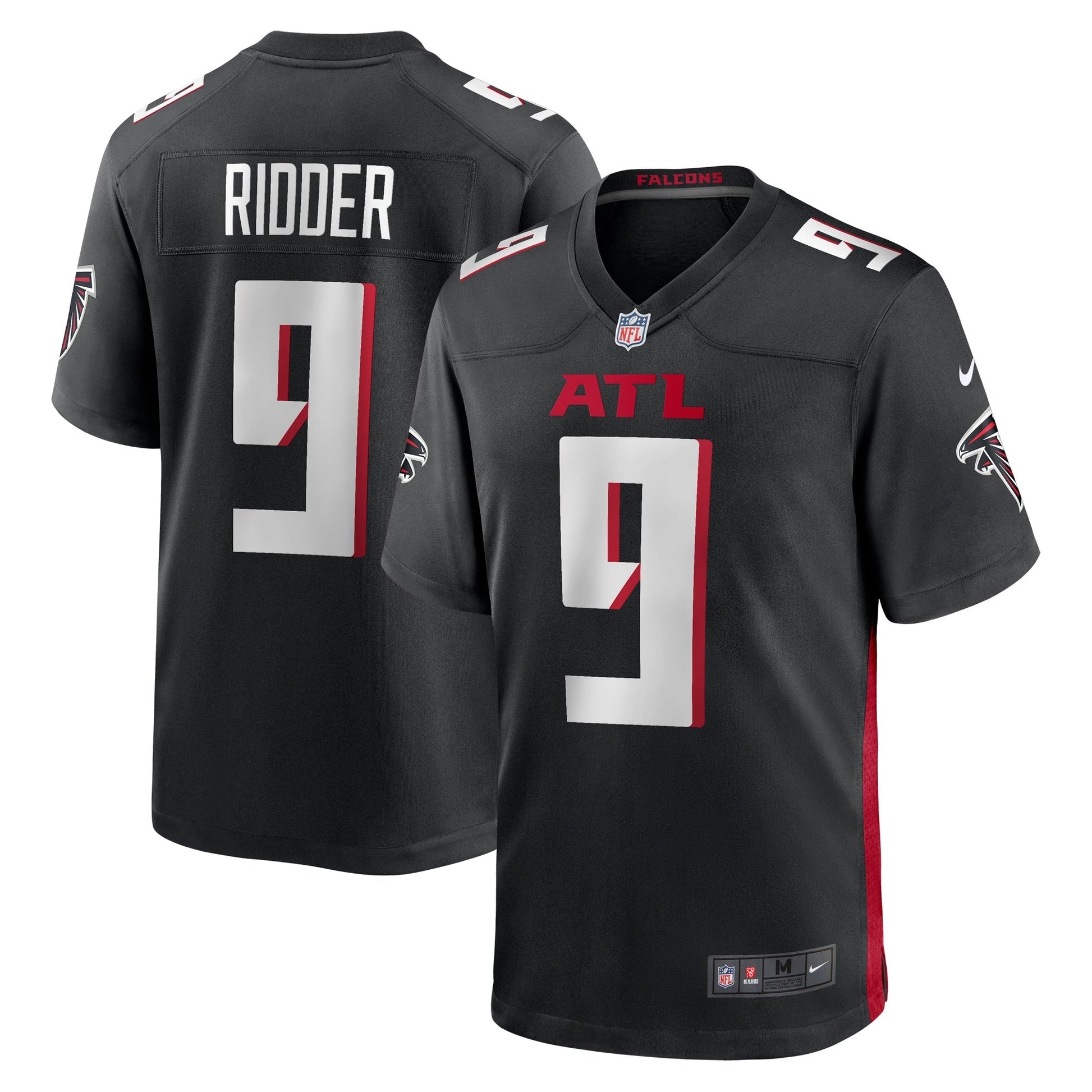Desmond Ridder Atlanta Falcons Nike Game Jersey - Black football jersey product view 1