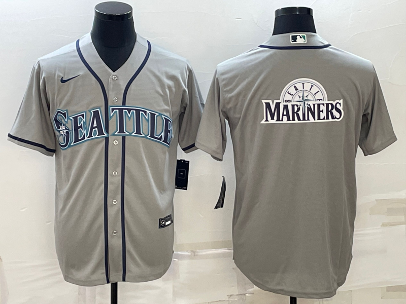 Men's Seattle Mariners Gray Replica Team Jersey1 baseball jersey product view 1