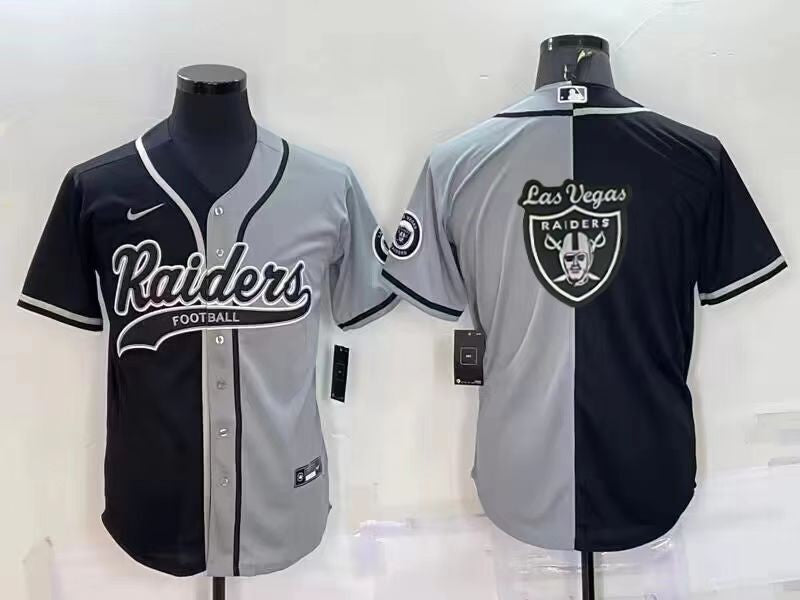Men's Las Vegas Raiders Black/Gray Game Jersey1 football jersey product view 1