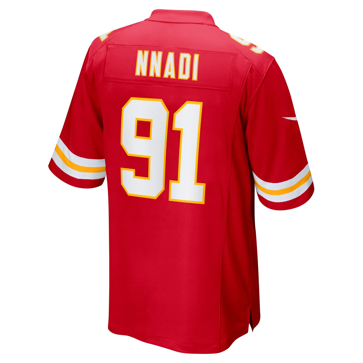 Derrick Nnadi Kansas City Chiefs Nike Game Jersey - Red football jersey product view 3