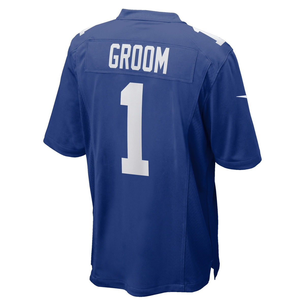 Number 1 Groom New York Giants Nike Game Jersey - Royal football jersey product view 3