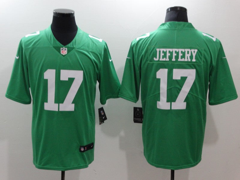Men's Philadelphia Eagles Alshon Jeffery #17 Green Game Jersey1 football jersey product view 1