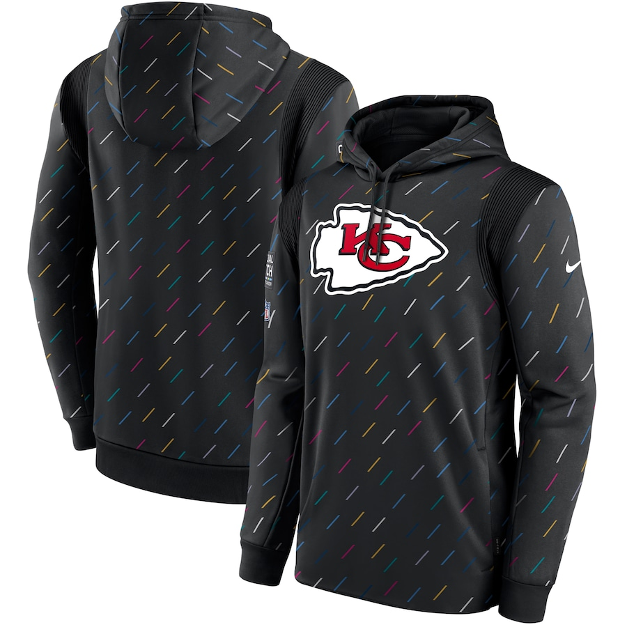 Men's Kansas City Chiefs NFL 2021 Salute to Service Hoodie1 Black football jersey product view 1