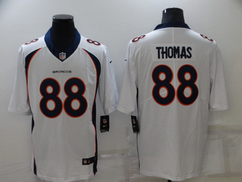 Men's Denver Broncos Demaryius Thomas #88 White Game Player Jersey1 football jersey product view 1