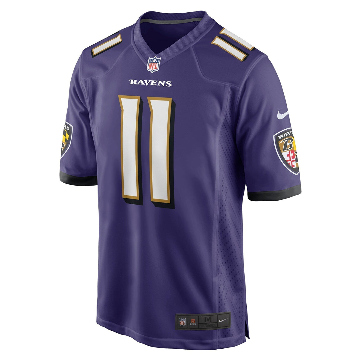 Jordan Stout Baltimore Ravens Nike Game Jersey - Purple football jersey product view 2