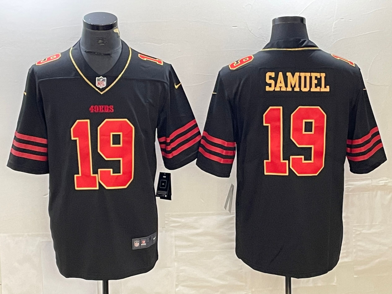 Men's San Francisco 49ers Deebo Samuel #19 Black Vapor F.U.S.E. Limited Jersey1 football jersey product view 1