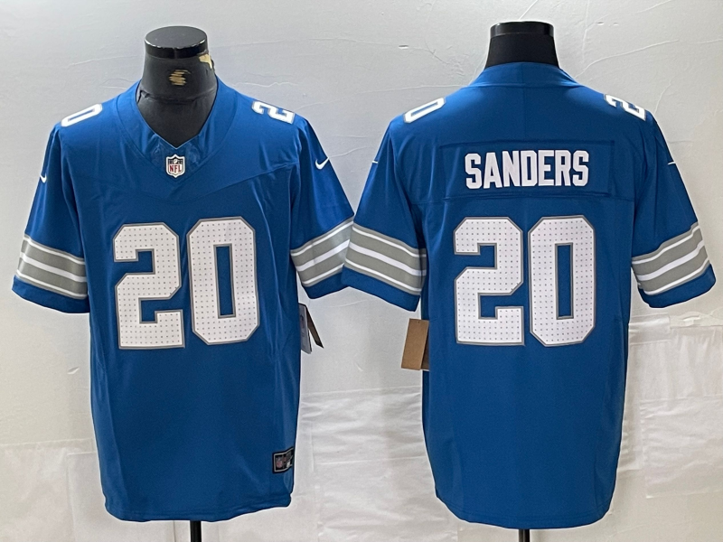 Men's Detroit Lions Barry Sanders #20 Blue Vapor F.U.S.E. Limited Jersey1 football jersey product view 1