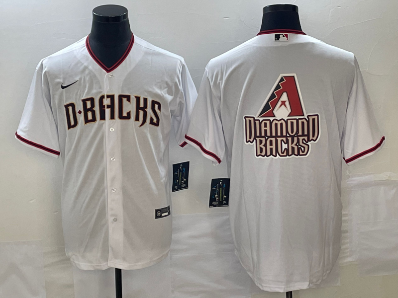 Men's Arizona Diamondbacks White Replica Player Jersey baseball jersey product view 1