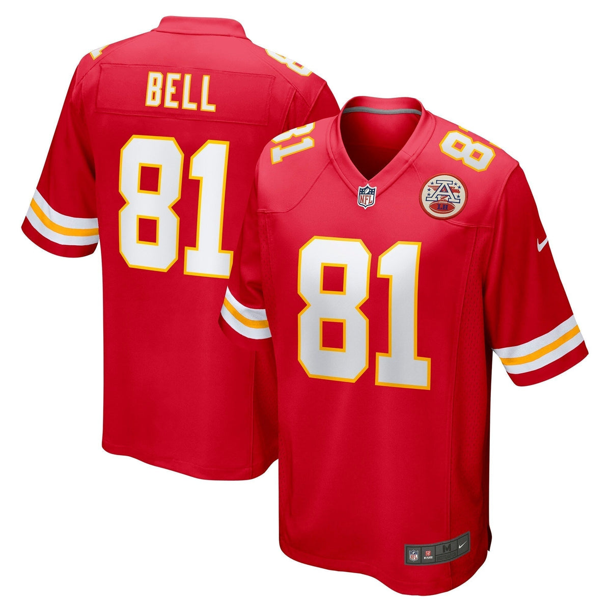 Blake Bell Kansas City Chiefs Nike Game Jersey - Red football jersey product view 1