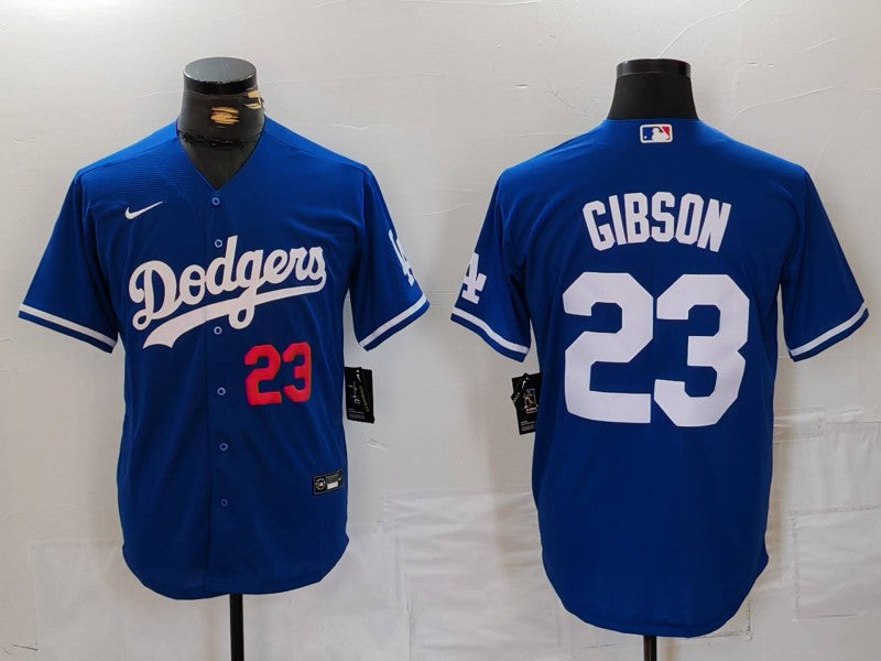 Men's Los Angeles Dodgers Kirk Gibson #23 Royal Limited Player Jersey1 baseball jersey product view 1
