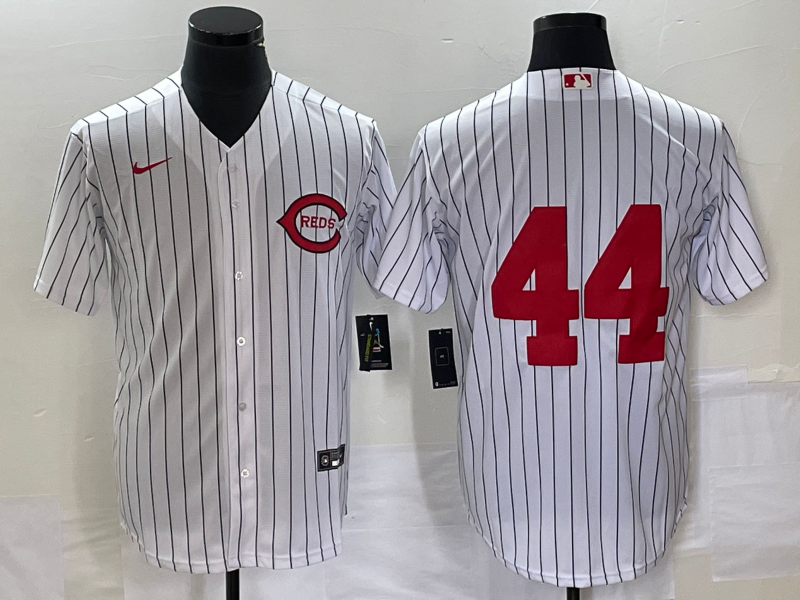 Men's Cincinnati Reds Elly De La Cruz #44 White 2022 MLB at Field of Dreams Game Authentic Player Jersey1 baseball jersey product view 1