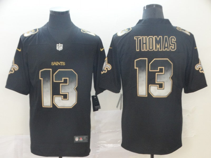 Men's New Orleans Saints #13 Michael Thomas Black Game Jersey1 football jersey product view 1