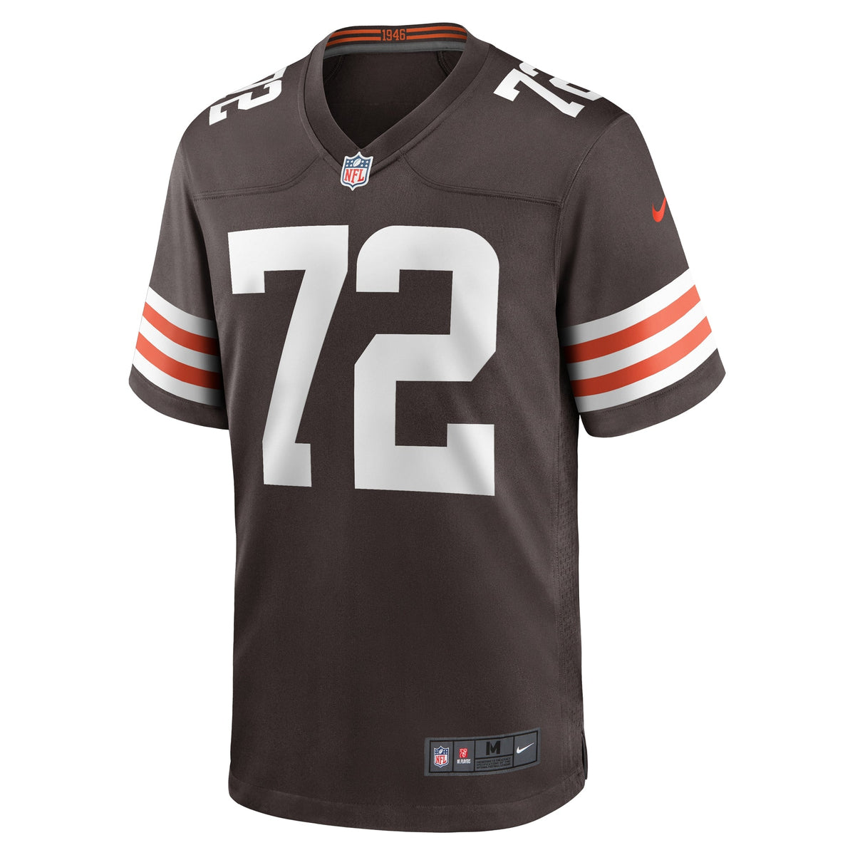 Ty Nsekhe Cleveland Browns Nike Game Jersey - Brown football jersey product view 2