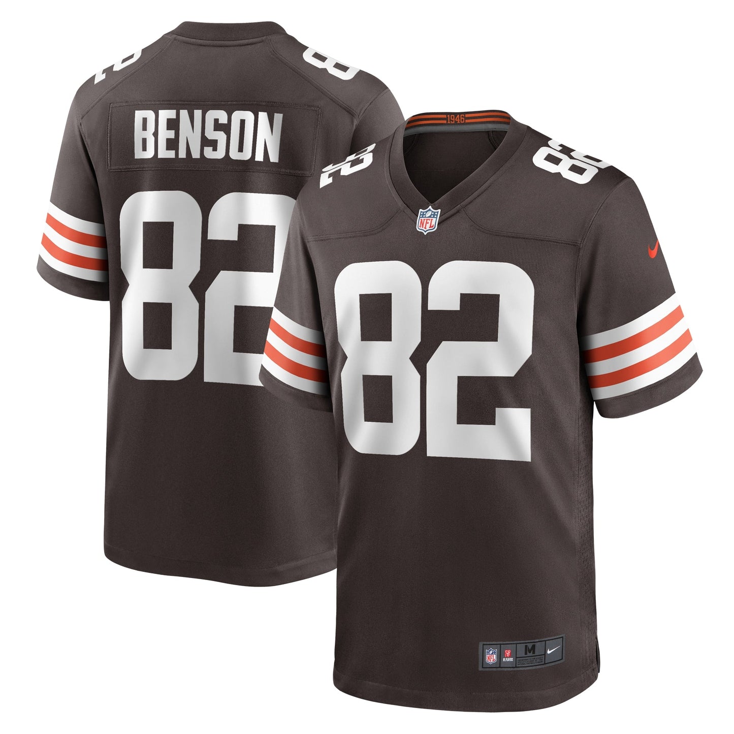 Trinity Benson Cleveland Browns Nike Team Game Jersey - Brown football jersey product view 1