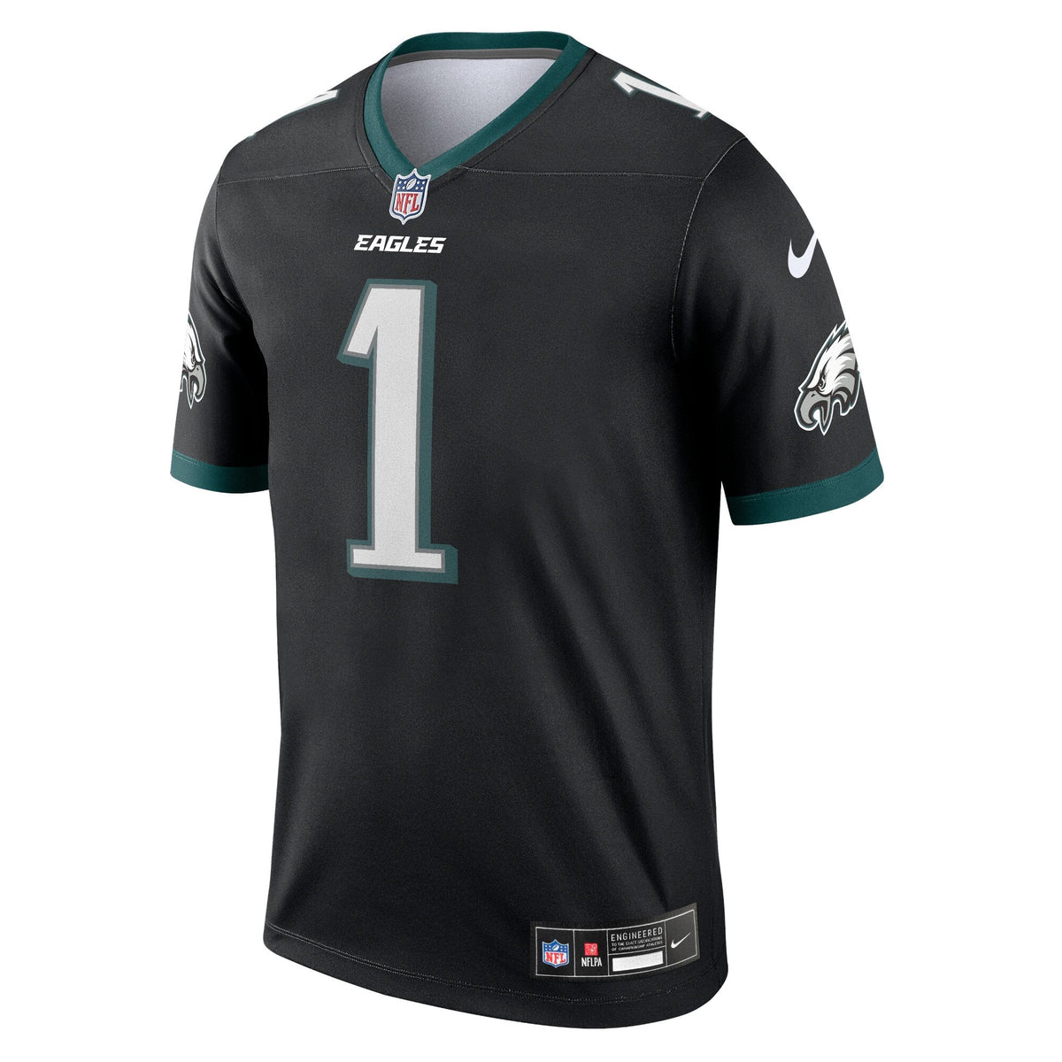Jalen Hurts Philadelphia Eagles Nike Legend Jersey - Black football jersey product view 2