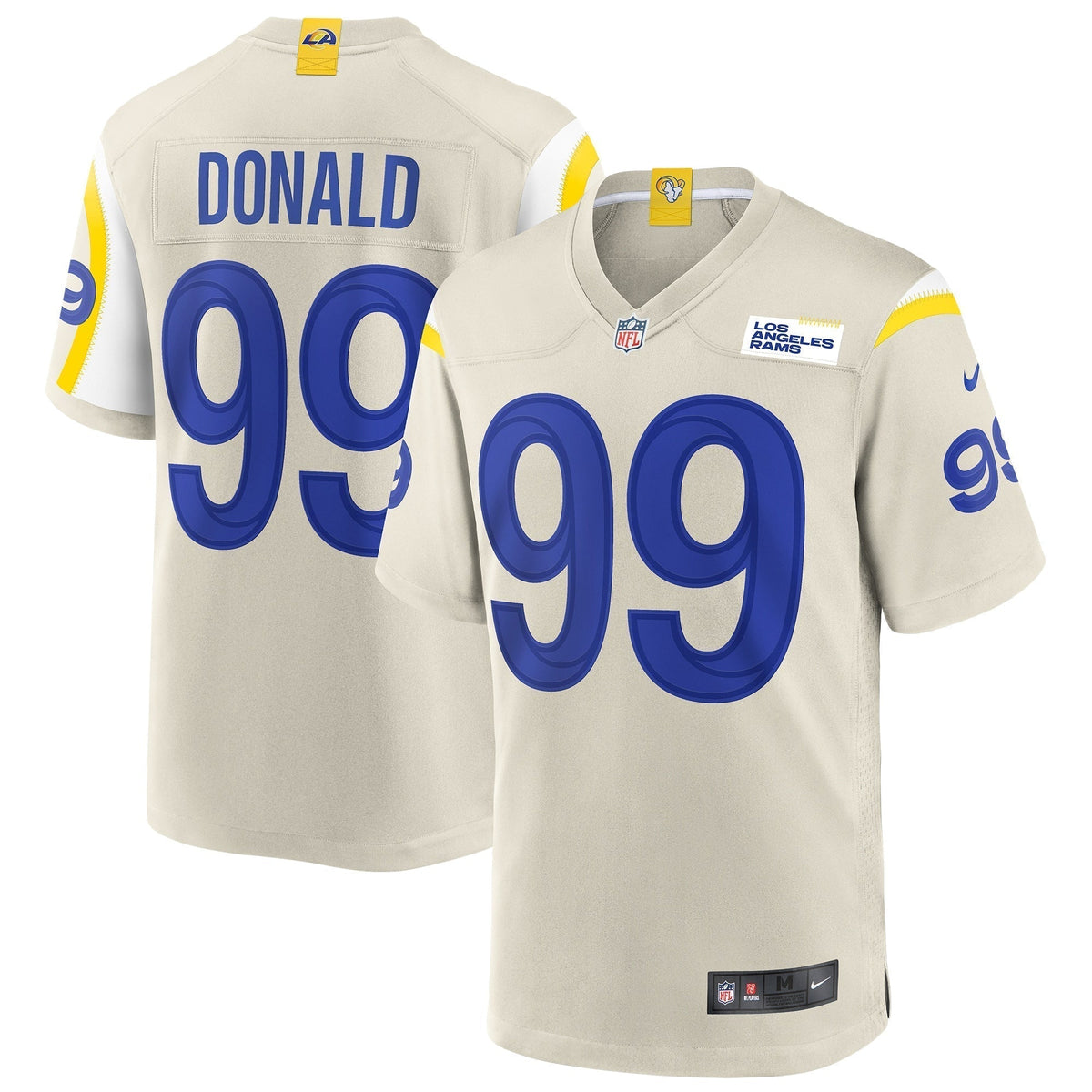 Aaron Donald Los Angeles Rams Nike Game Jersey - Bone football jersey product view 1