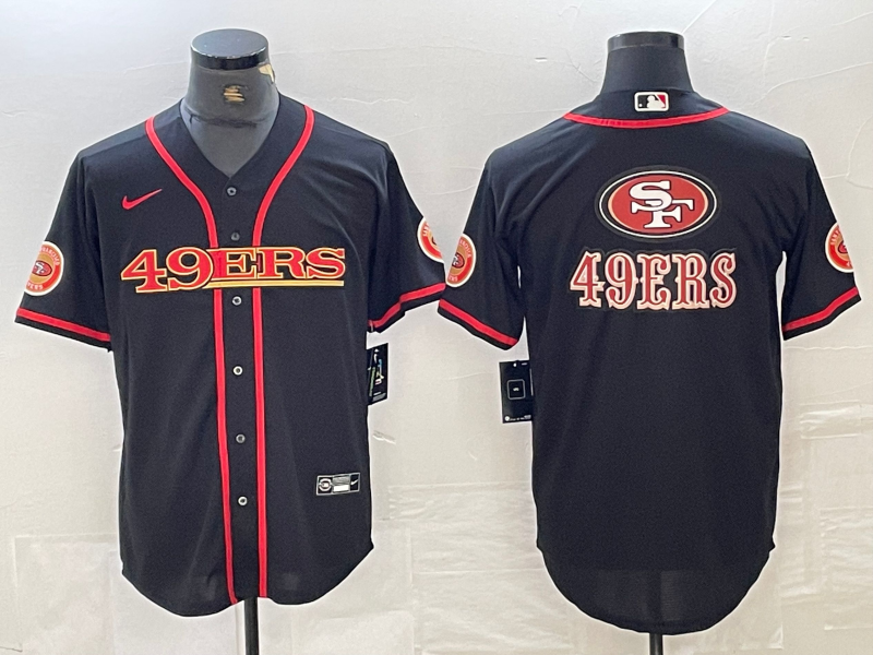 Men's San Francisco 49ers Black Joint Edition Player Jersey1 football jersey product view 1