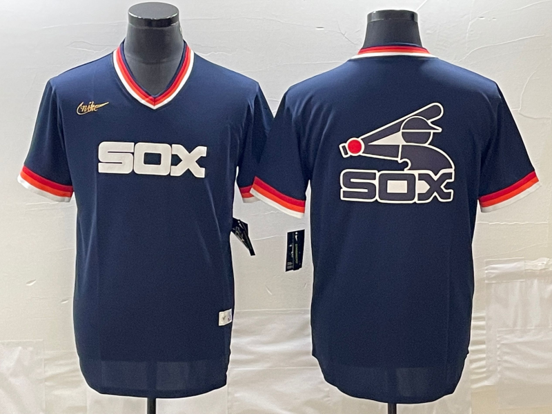 Men's Chicago White Sox Navy Cooperstown Collection Replica Player Jersey baseball jersey product view 1