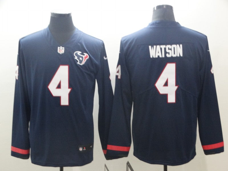 Men's Houston Texans Deshaun Watson #4 Navy Alternate Game Jersey1 football jersey product view 1