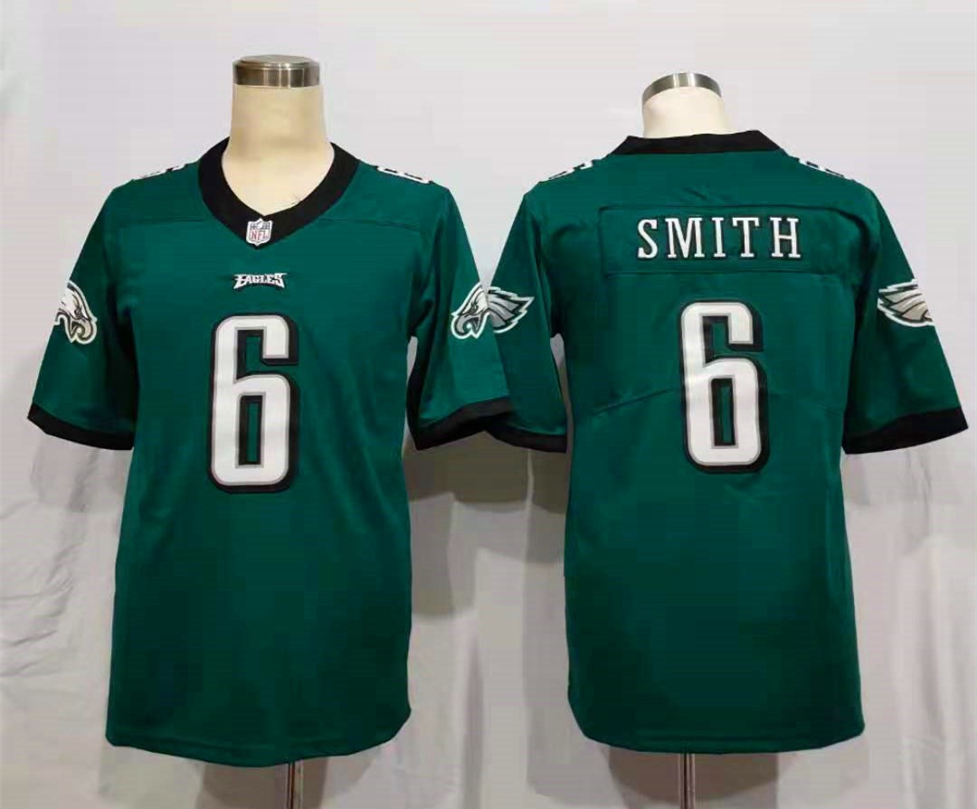 Men's Philadelphia Eagles DeVonta Smith #6 Midnight Green Game Jersey1 football jersey product view 1