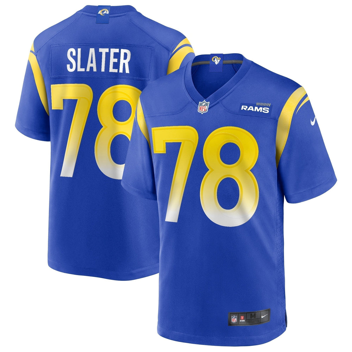 Jackie Slater Los Angeles Rams Nike Game Retired Jersey - Royal football jersey product view 1