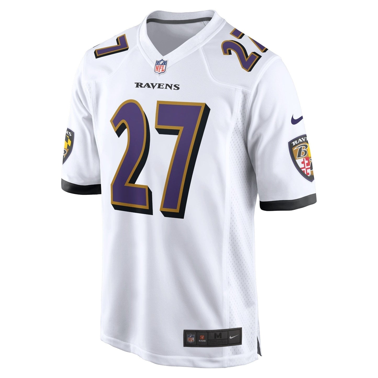 J.K. Dobbins Baltimore Ravens Nike Game Jersey - White football jersey product view 2