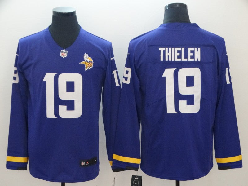 Men's Minnesota Vikings Adam Thielen #19 Purple Player Game Jersey1 football jersey product view 1