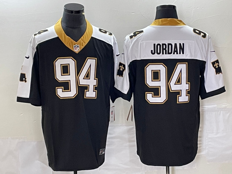 Men's New Orleans Saints Cameron Jordan #94 Black Vapor F.U.S.E. Limited Jersey1 basketball jersey product view 1
