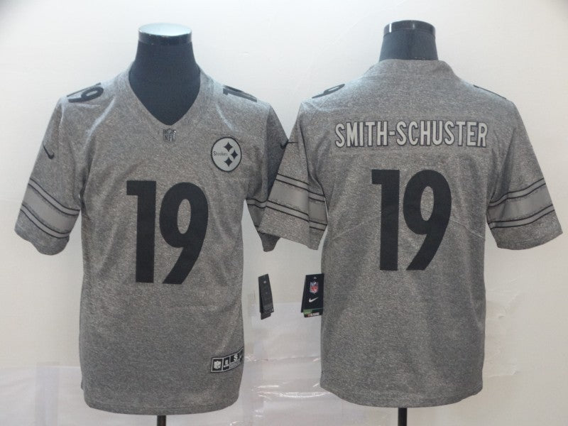 Men's Pittsburgh Steelers JuJu Smith-Schuster #19 Gray Alternate Game Jersey1 football jersey product view 1