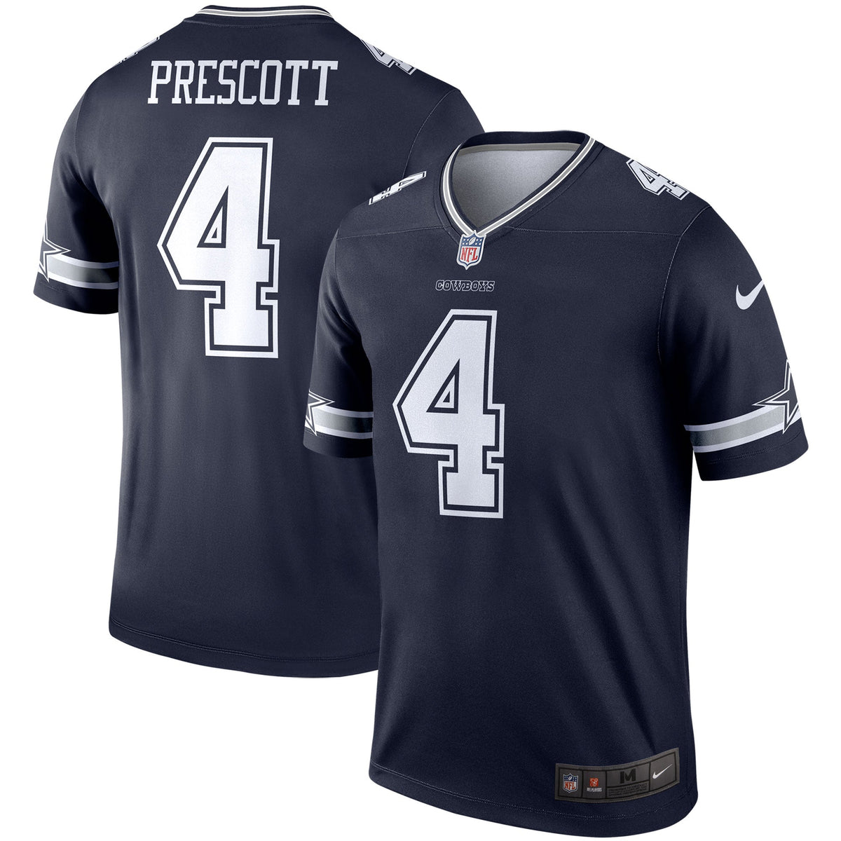 Dak Prescott Dallas Cowboys Nike Legend Jersey - Navy football jersey product view 1