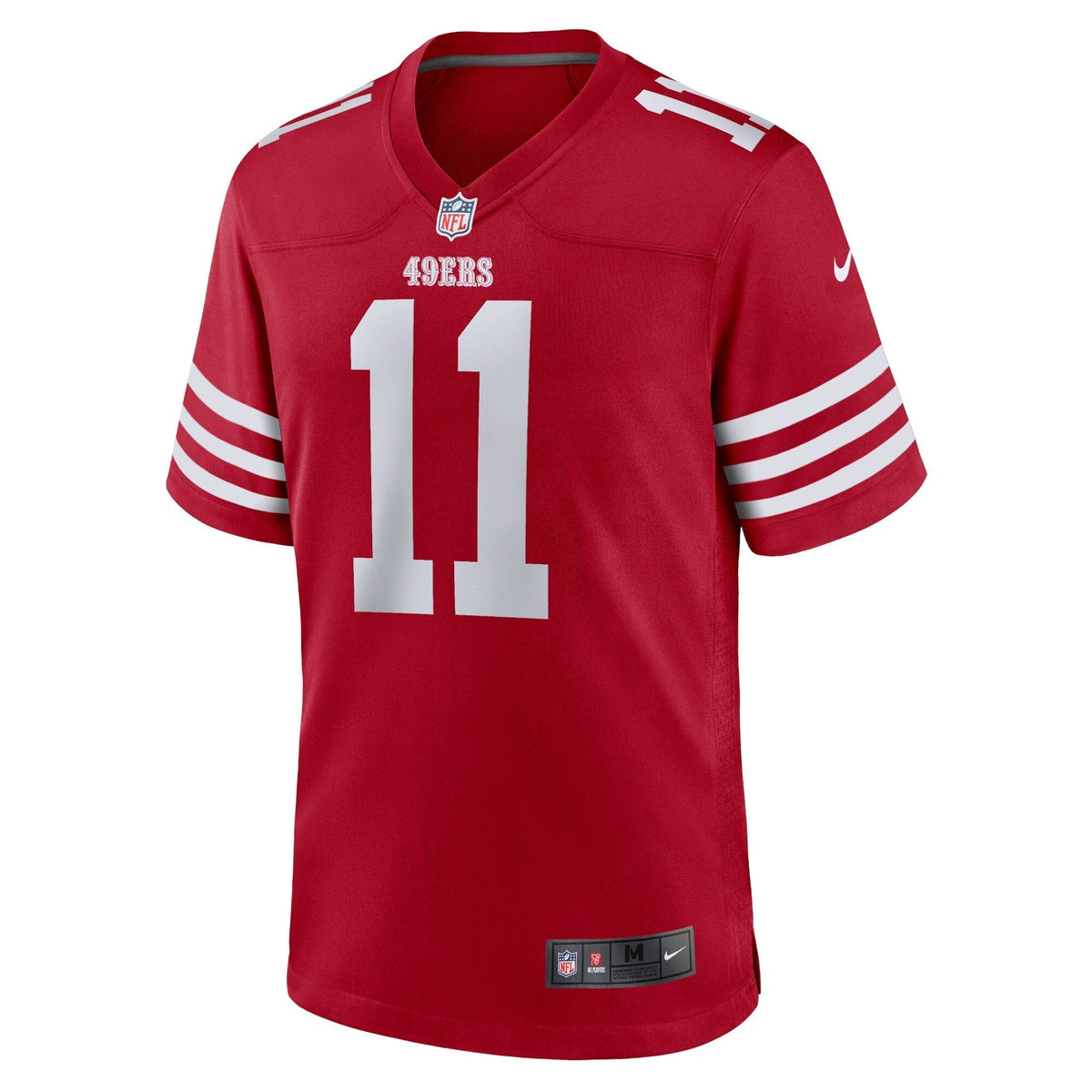 Brandon Aiyuk San Francisco 49ers Nike Team Game Jersey - Scarlet football jersey product view 2