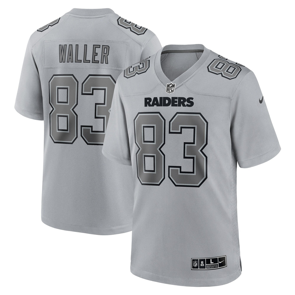Darren Waller Las Vegas Raiders Nike Atmosphere Fashion Game Jersey - Gray football jersey product view 1
