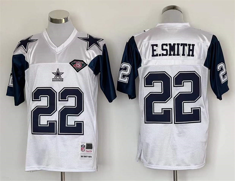 Men's Dallas Cowboys Emmitt Smith White Legacy Replica Jersey1 football jersey product view 1
