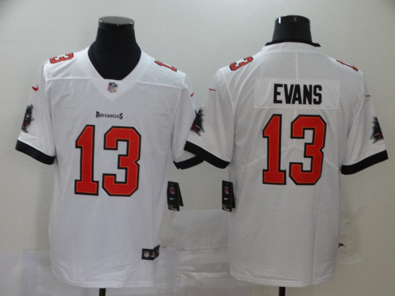 Men's Tampa Bay Buccaneers Mike Evans #13 White Game Jersey1 football jersey product view 1