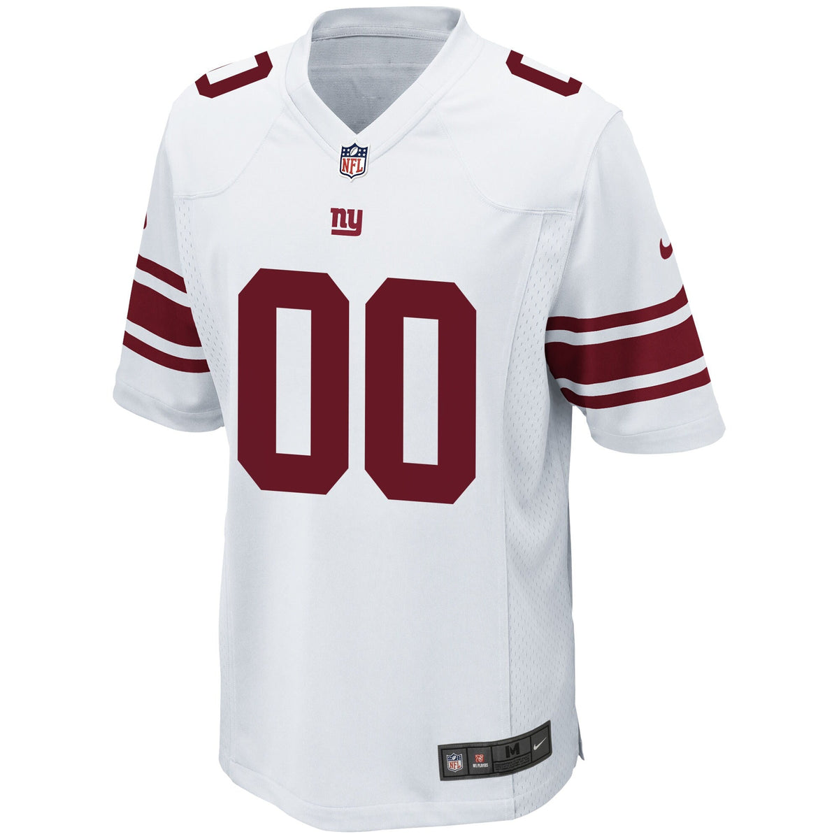 New York Giants Nike Custom Game Jersey - White football jersey product view 2