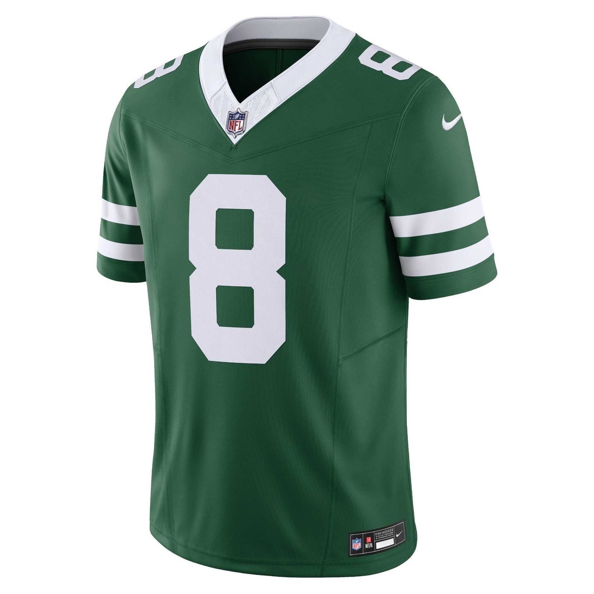 Aaron Rodgers New York Jets Nike Vapor F.U.S.E. Limited Jersey - Legacy Green football jersey product view 2