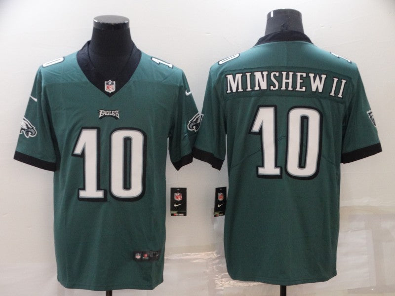 Men's Philadelphia Eagles Gardner Minshew II #10 Green Game Jersey1 football jersey product view 1