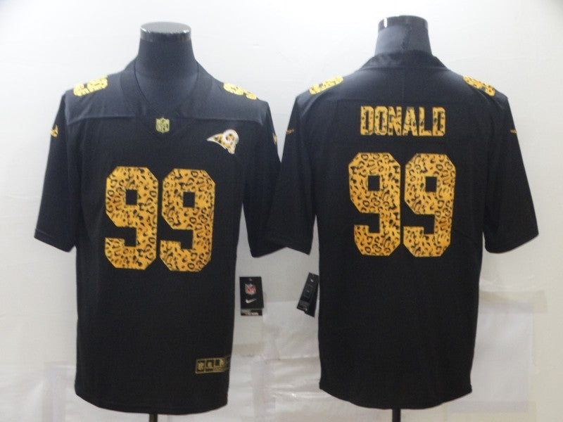Men's Los Angeles Rams #99 Aaron Donald Black Alternate Game Jersey1 football jersey product view 1