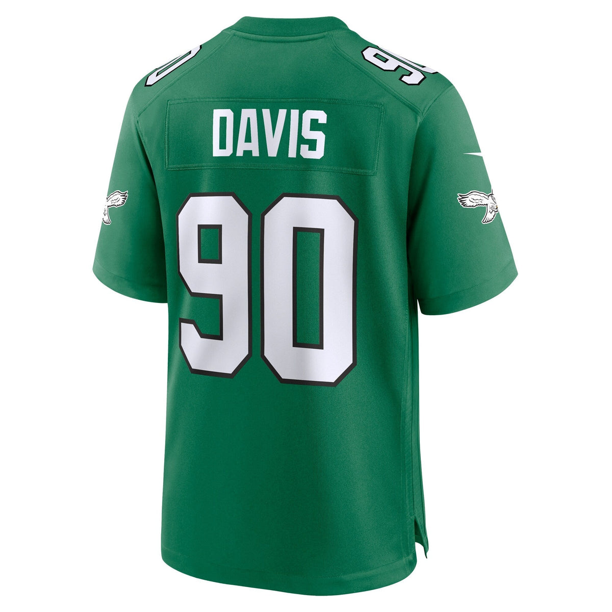 Jordan Davis Philadelphia Eagles Nike Alternate Game Jersey - Kelly Green football jersey product view 3
