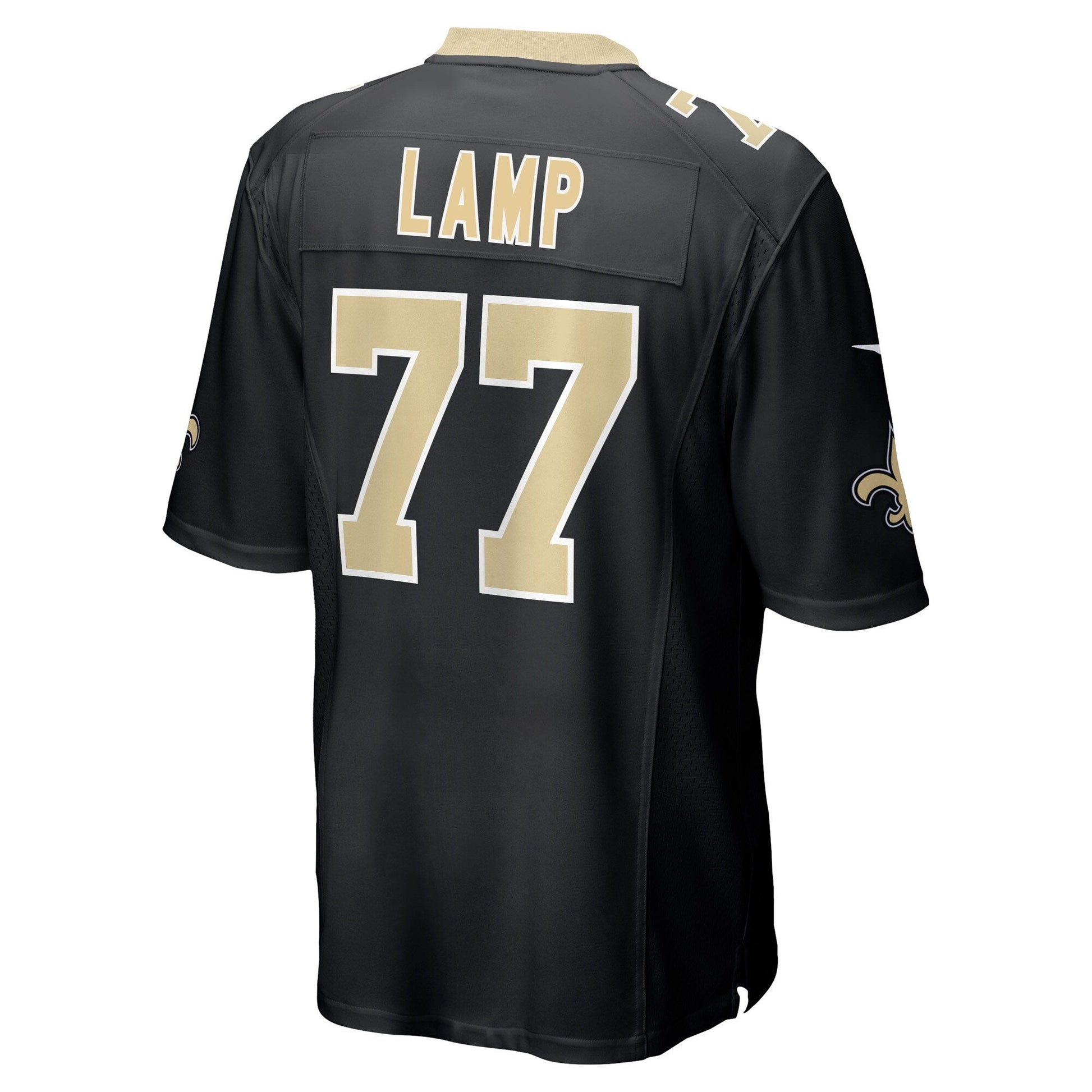 Forrest Lamp New Orleans Saints Nike Game Jersey - Black football jersey product view 3