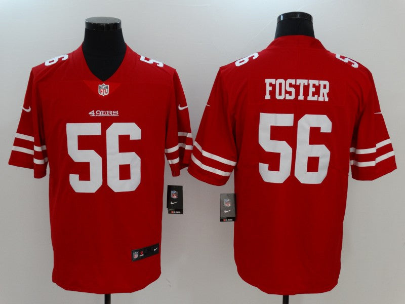 Men's San Francisco 49ers Ruben Foster #56 Red Game Player Jersey1 football jersey product view 1