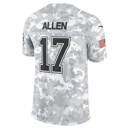 Men's Buffalo Bills Josh Allen Nike Arctic Camo 2024 Salute to Service Limited Jersey football jersey product view 3