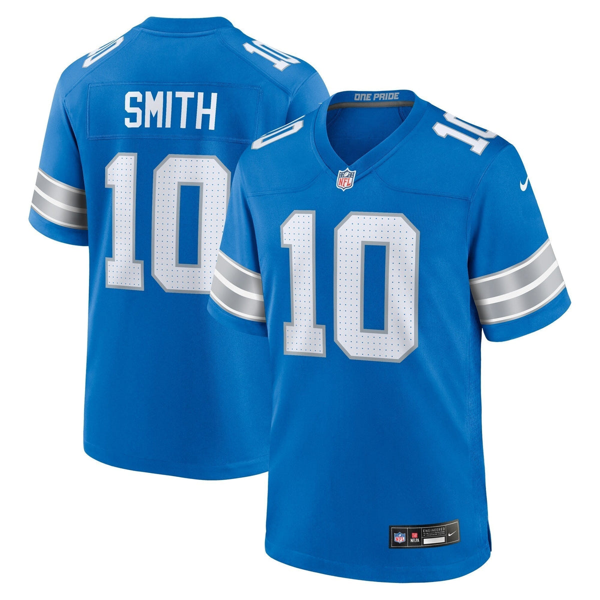Tre'Quan Smith Detroit Lions Nike Game Jersey - Blue football jersey product view 1