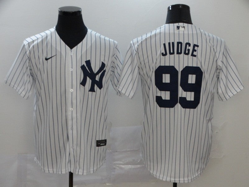Men's New York Yankees Aaron Judge #99 White Replica Baseball Jersey1 baseball jersey product view 1