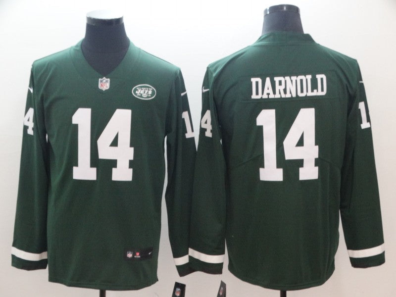 Men's New York Jets Sam Darnold #14 Green Game Jersey1 football jersey product view 1