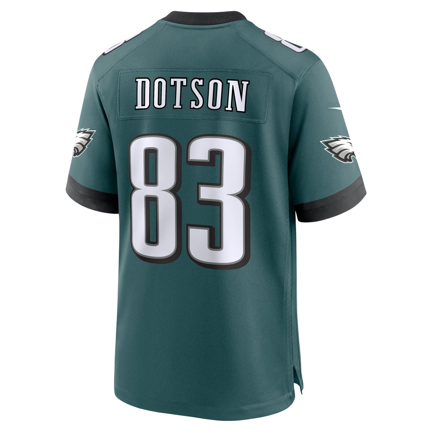 Jahan Dotson Philadelphia Eagles Nike Team Game Jersey - Midnight Green football jersey product view 3