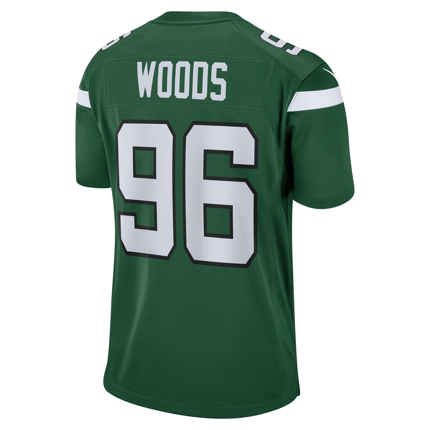 Al Woods New York Jets Nike Game Jersey - Gotham Green football jersey product view 3